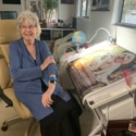 Jean Watford with her customised diamond art 'painting'